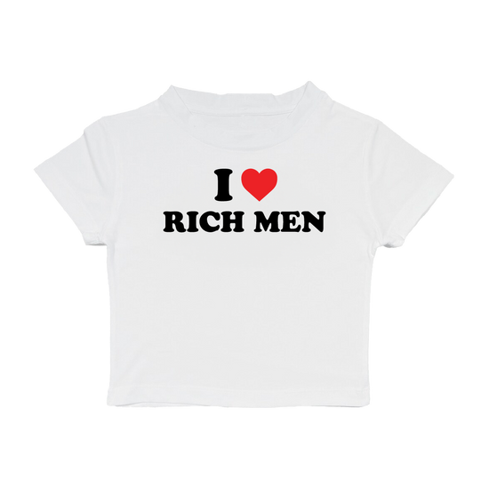 Mia Dio: I Love Rich Men Baby Tee